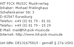  >> www.hit-pick-music.de 